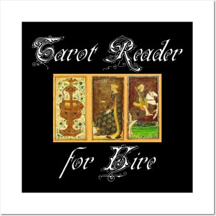 Tarot Reader for Hire-with Tarot Cards Posters and Art